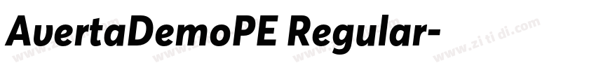 AvertaDemoPE Regular字体转换